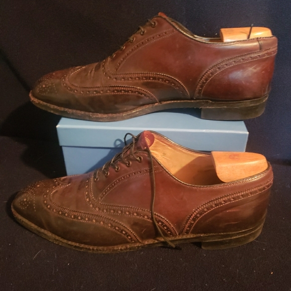 Brooks Brothers Brown Leather Wing Tips Size 11E - Picture 3 of 8